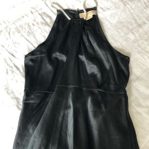 Michael Kors silk pearl halter top